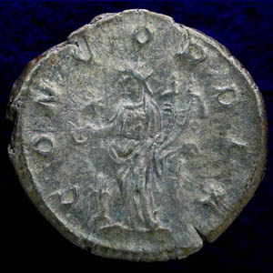 Denarius of Julia Aquilia Severa, Concordia reverse.
