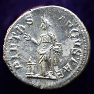 Denarius of Julia Mammea, Pietas reverse.