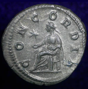 Denarius of Julia Paula Concordia reverse