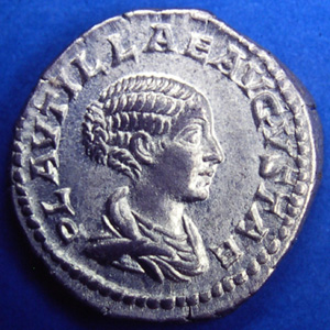 Coin portrait of Plautilla