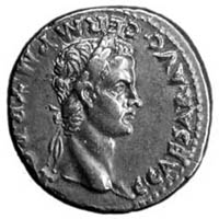 Portrait denarius of Roman Emperor Caligula