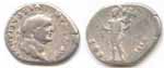 Silver denarius of the Emperor Vespasian
