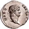 Coin portrait of Emperor Nero
