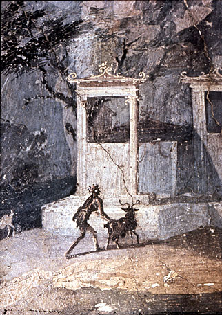 Pastoral scene from Pompeii