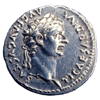 Coin portrait of Emperor Tiberius