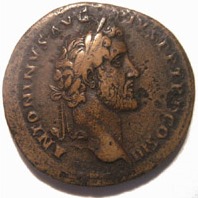 Coin portrait of Emperor Antoninus Pius